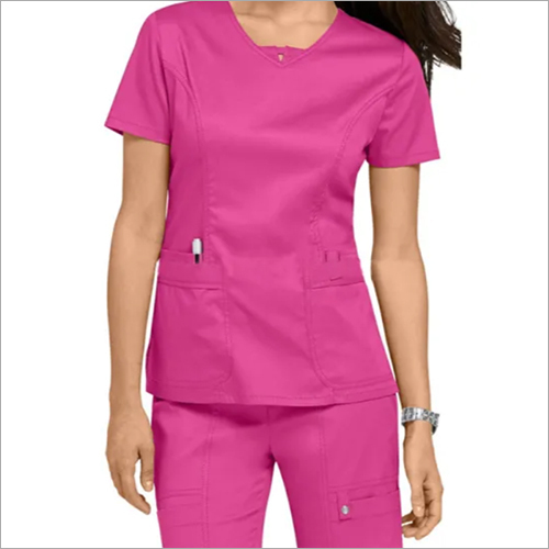 Medical Nursing Scrub Suit Uniforms - Color: Pink