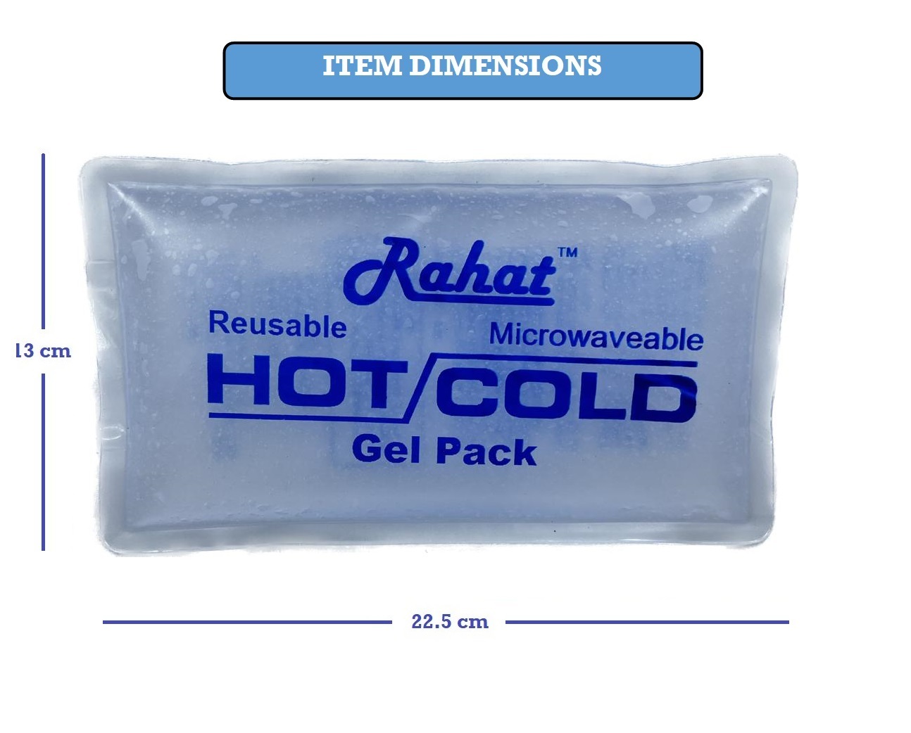 Rahat Hot Cold Compress Pack - Pvc + Gel , Improve Flexibility, Reduce Stress, Recommended For All