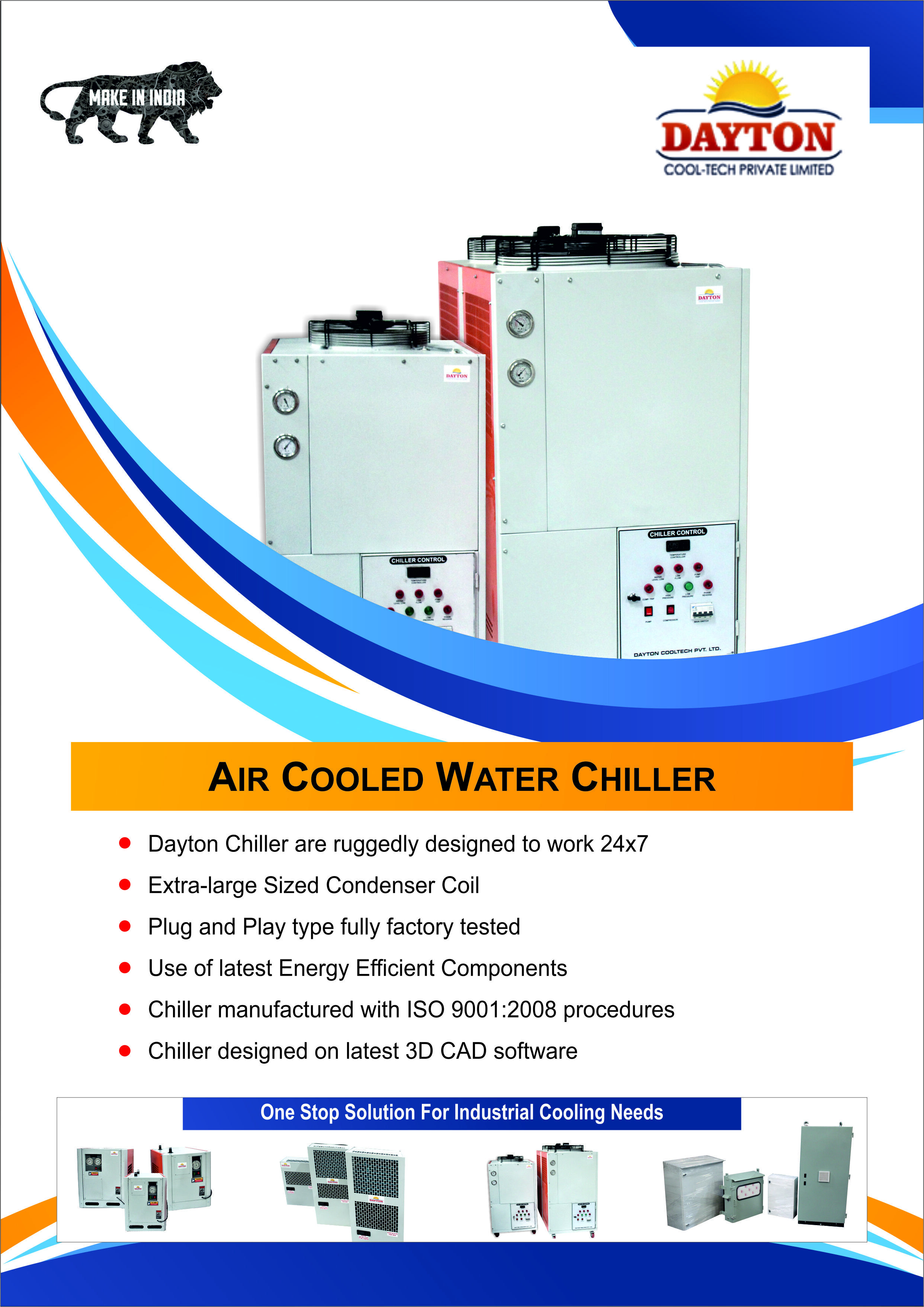 Industrial Water Chillers - Material: Metal