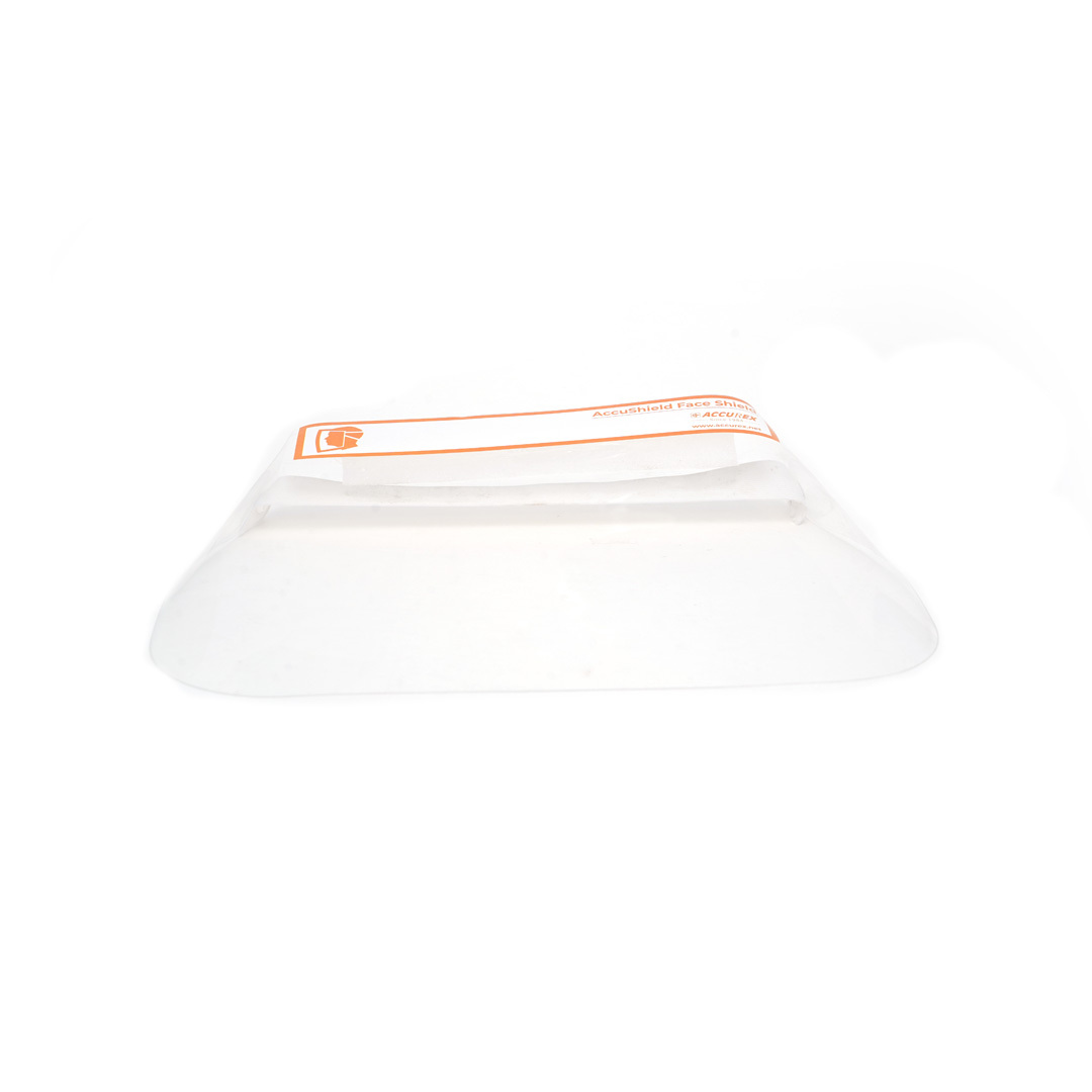 Accushield Face Shield - Plastic 33x2x22.5 Cm | Anti-fog, Anti-static Protection, Comfortable Elastic Headband, Crystal Clear Vision, Adjustable Fit