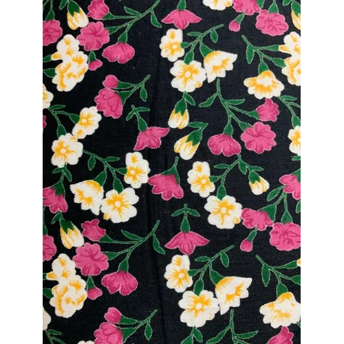 Rayon Discharge Classic Print Fabric - Soft Lightweight Multicolor Printed Rayon | Custom Length, Washable For Easy Maintenance