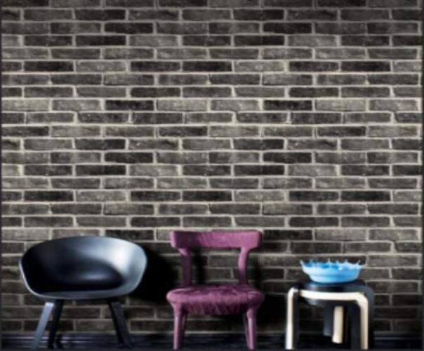 Bricks Design Wallpaper - Vinyl, 57 Sq Ft | Fireproof, Moisture-proof, Modern Style, Digital Printed, Suitable For Residential And Commercial Use