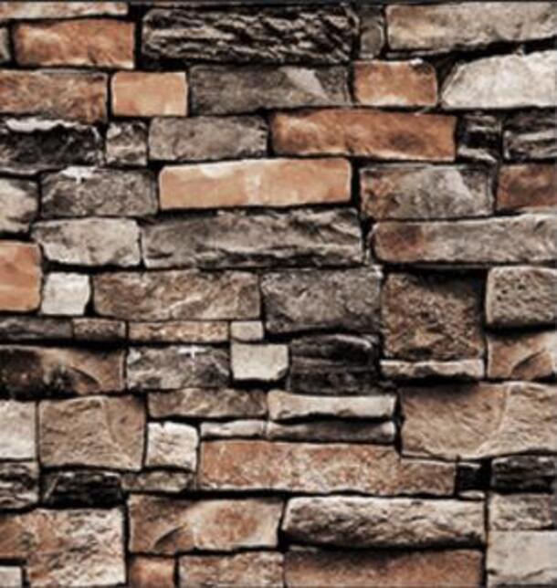 Bricks Design Wallpaper - Vinyl, 57 Sq Ft | Fireproof, Moisture-proof, Modern Style, Digital Printed, Suitable For Residential And Commercial Use