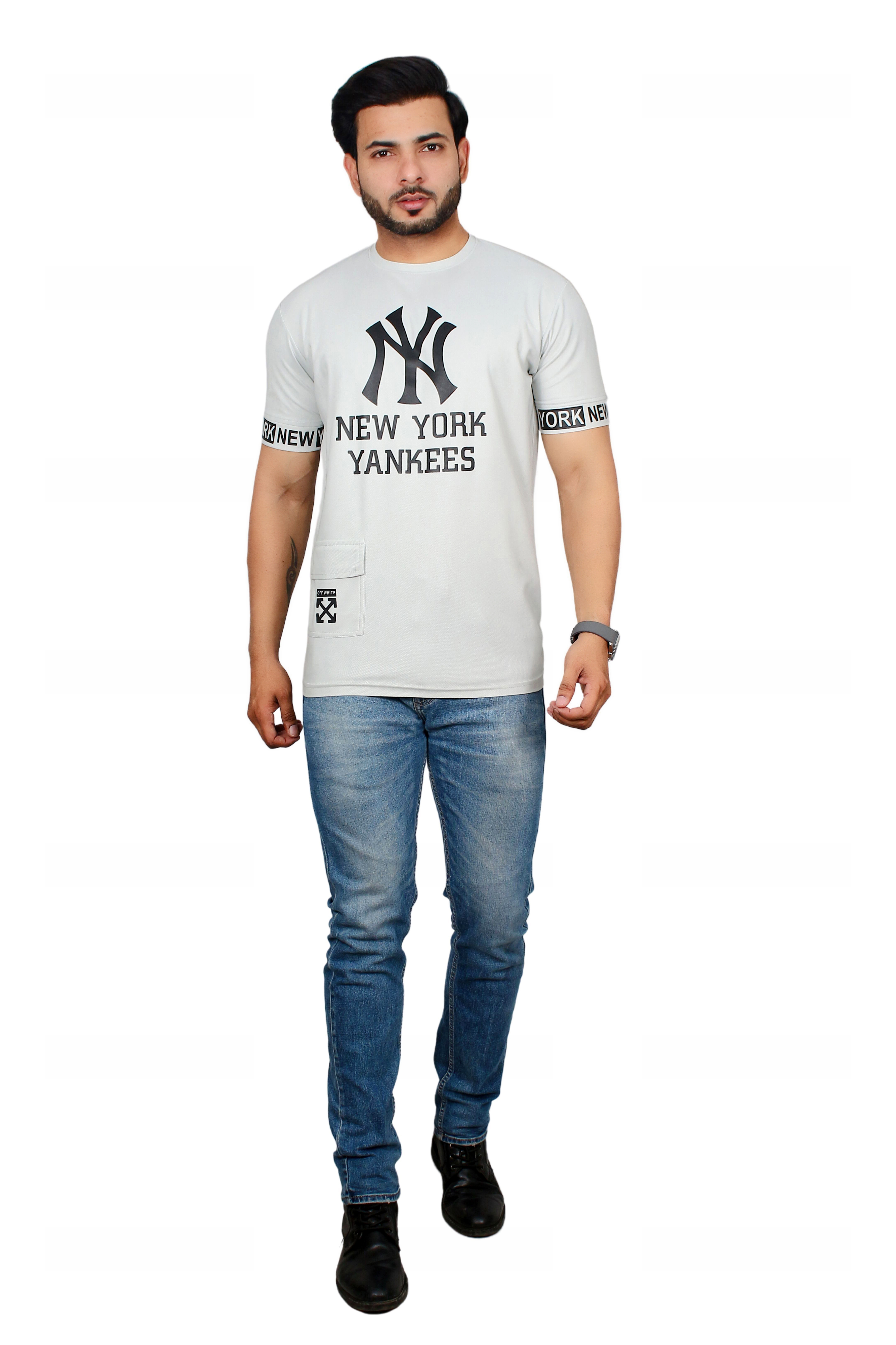 Art No 9000 - Sap Fabric T Shirt, Multiple Sizes, Multicolor | Breathable, Comfortable, Soft Fabric, Half Sleeves, Front Pocket, Stylish Design