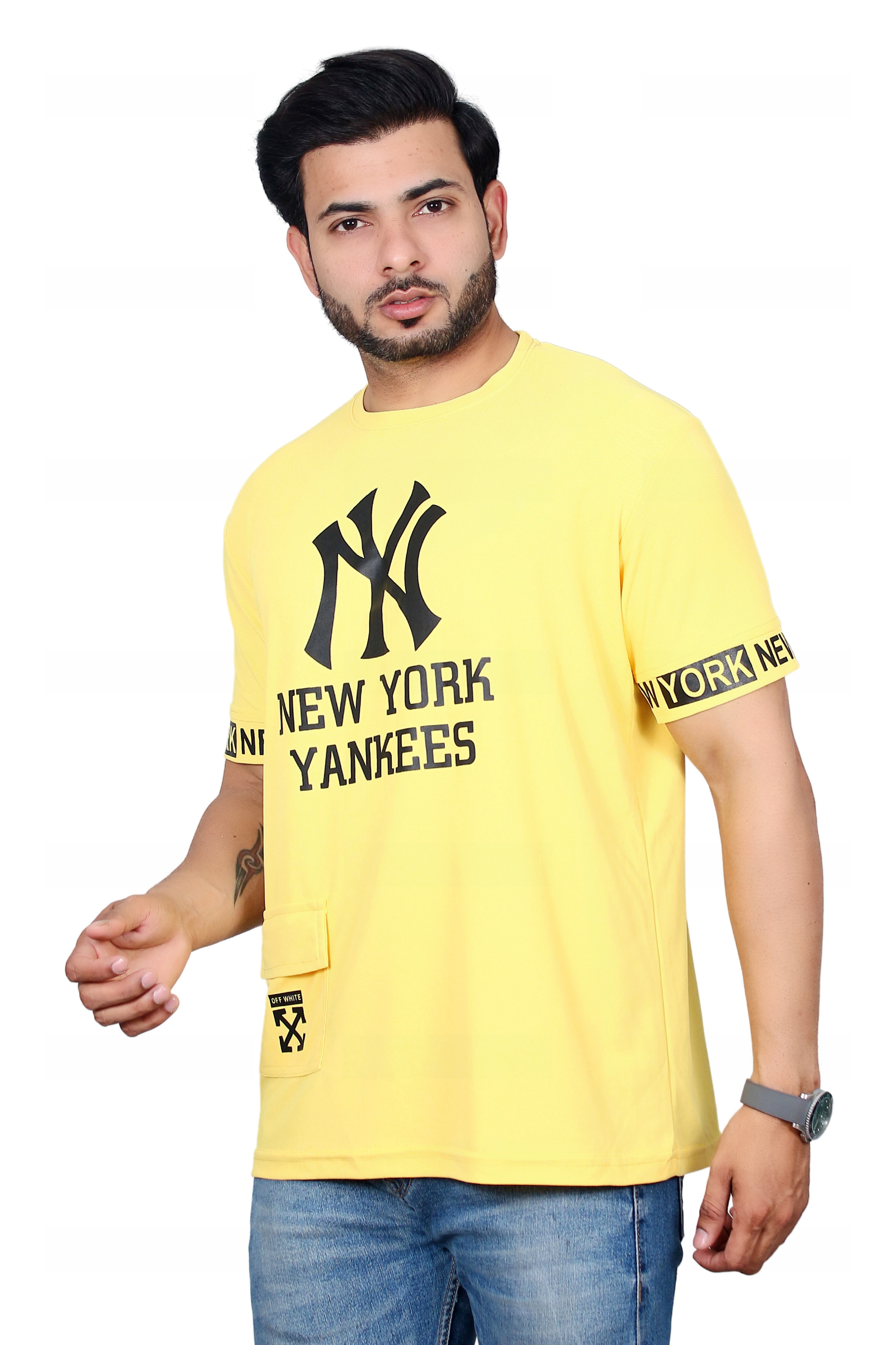 Art No 9000 - Sap Fabric T Shirt, Multiple Sizes, Multicolor | Breathable, Comfortable, Soft Fabric, Half Sleeves, Front Pocket, Stylish Design