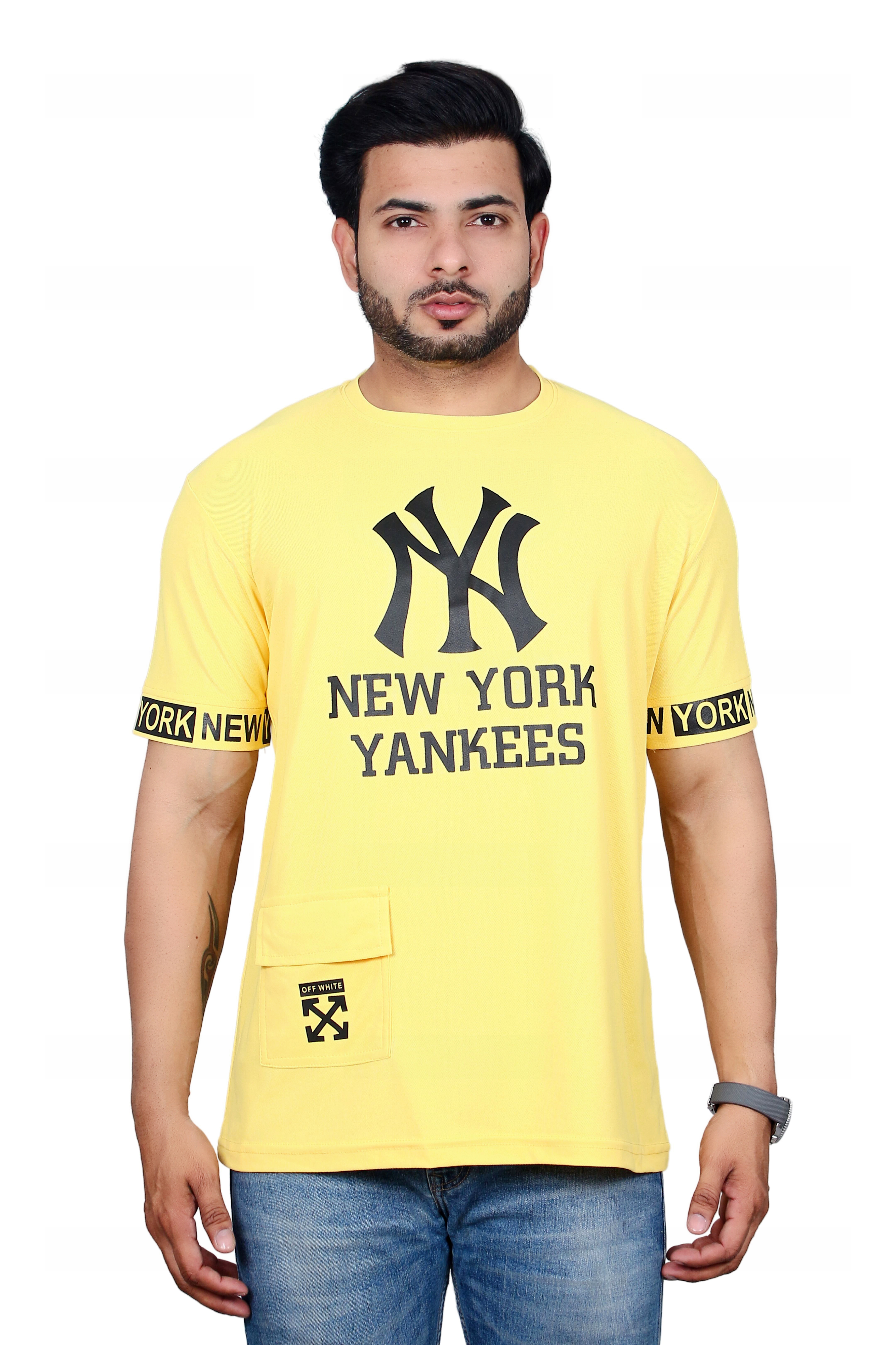 Art No 9000 - Sap Fabric T Shirt, Multiple Sizes, Multicolor | Breathable, Comfortable, Soft Fabric, Half Sleeves, Front Pocket, Stylish Design