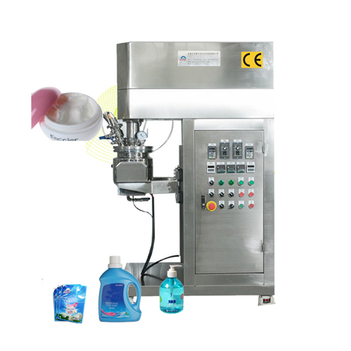Vacuum Emulsifying Mixer - 5-10L Polished Stainless Steel, Industrial Use, Timing Control Function