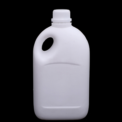 सफेद 1 लीटर ओवल प्लास्टिक कैन