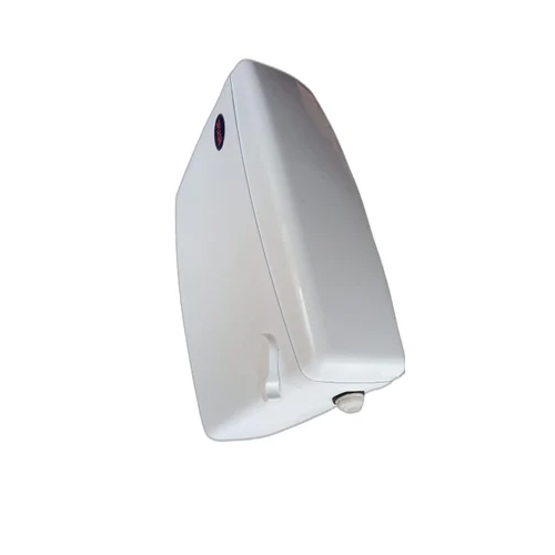 White Polymer Flushing Cistern - Premium Plastic, One-piece Structure, Glossy Surface Finish | Durable, Leak-proof, Corrosion-resistant Design