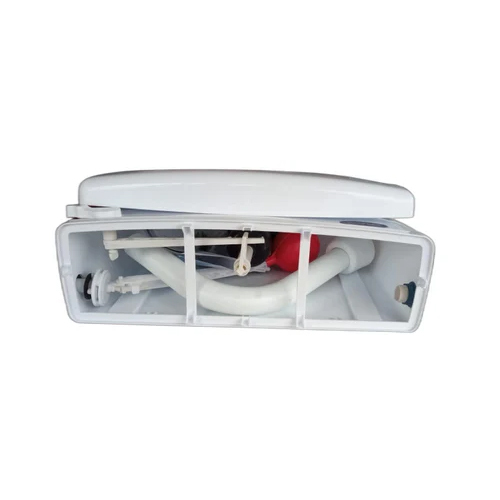 White Polymer Flushing Cistern - Premium Plastic, One-piece Structure, Glossy Surface Finish | Durable, Leak-proof, Corrosion-resistant Design