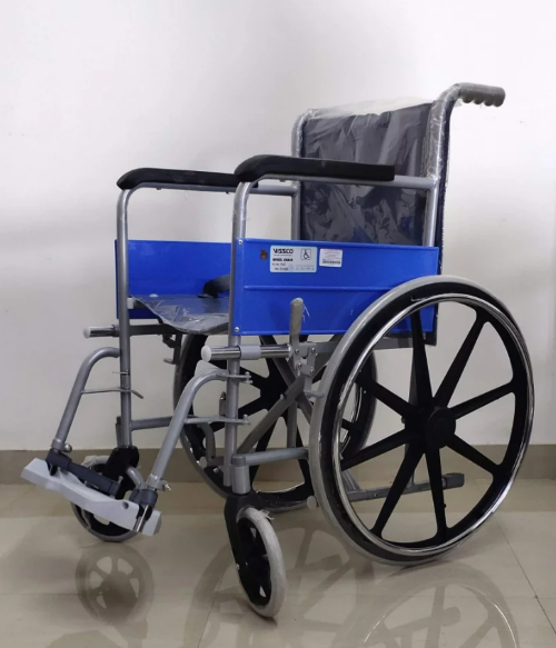 Vissco Classic Wheelchair With Fixed Big Wheels P.c.no. 0912 Dimension (L*w*h): 100*62*42 Inch (In)