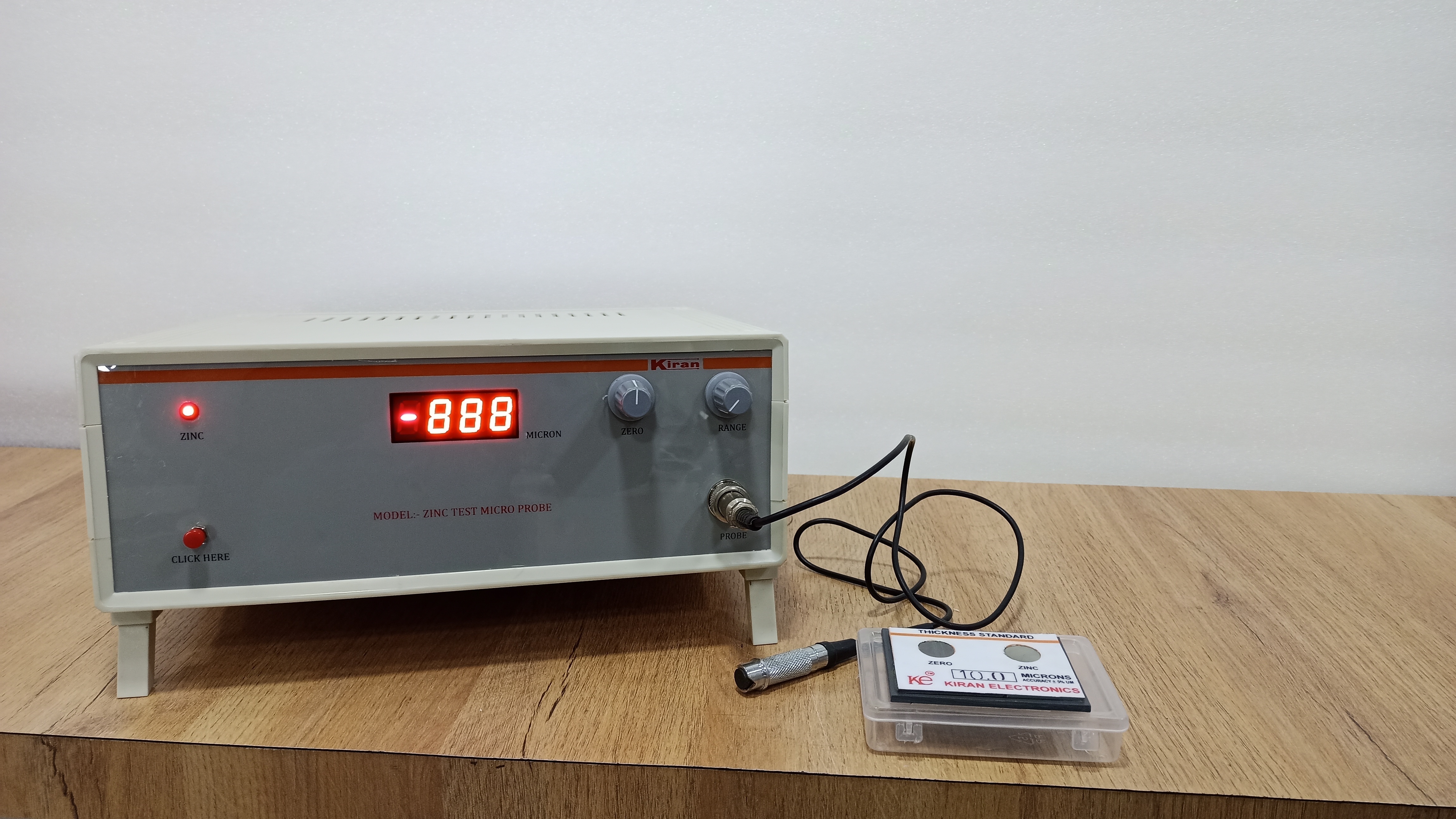 White Zinc Test Standard Probe