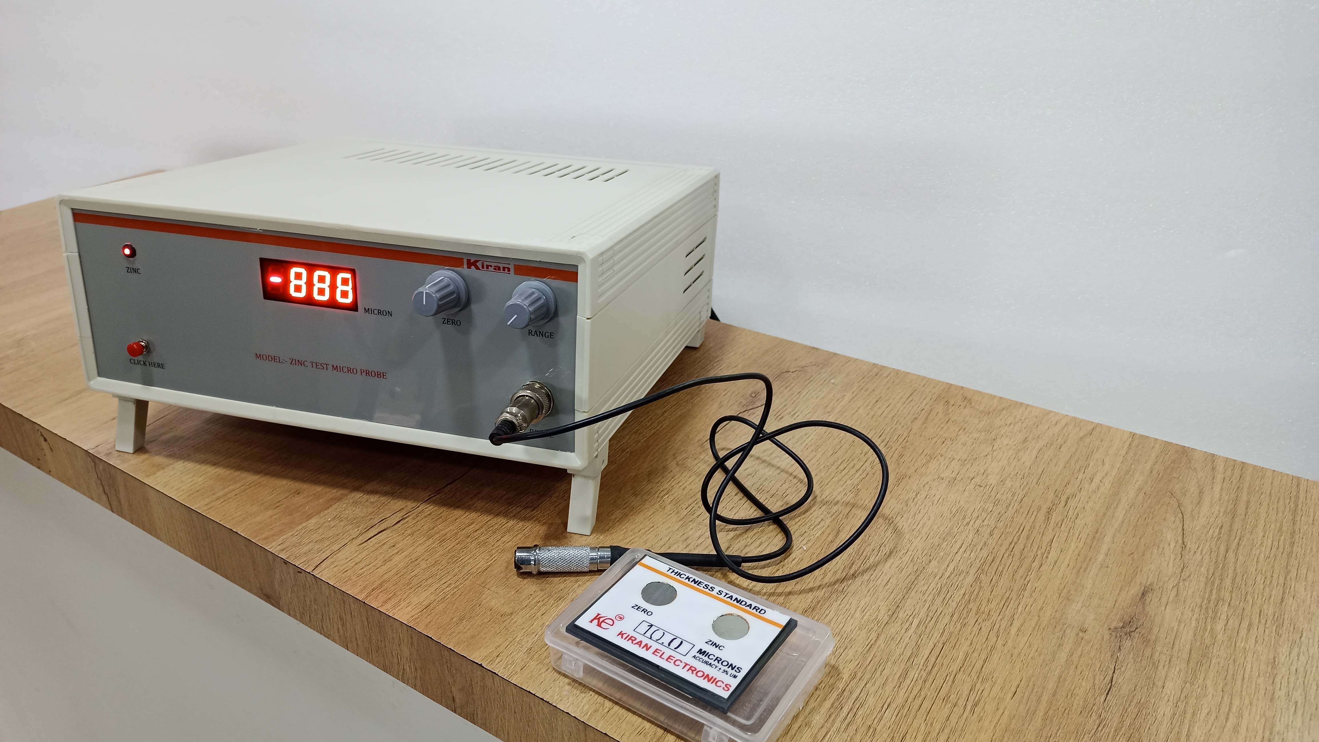 White Zinc Test Standard Probe