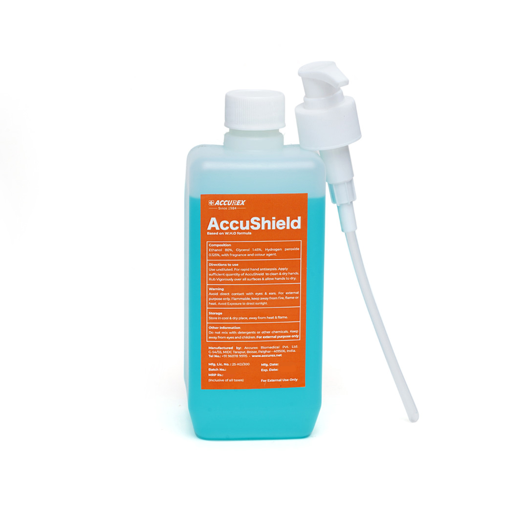 Accushield Hand Sanitizer 500ml (Ea) (Push Pump) - Accurex Biomedical Age Group: Adults
