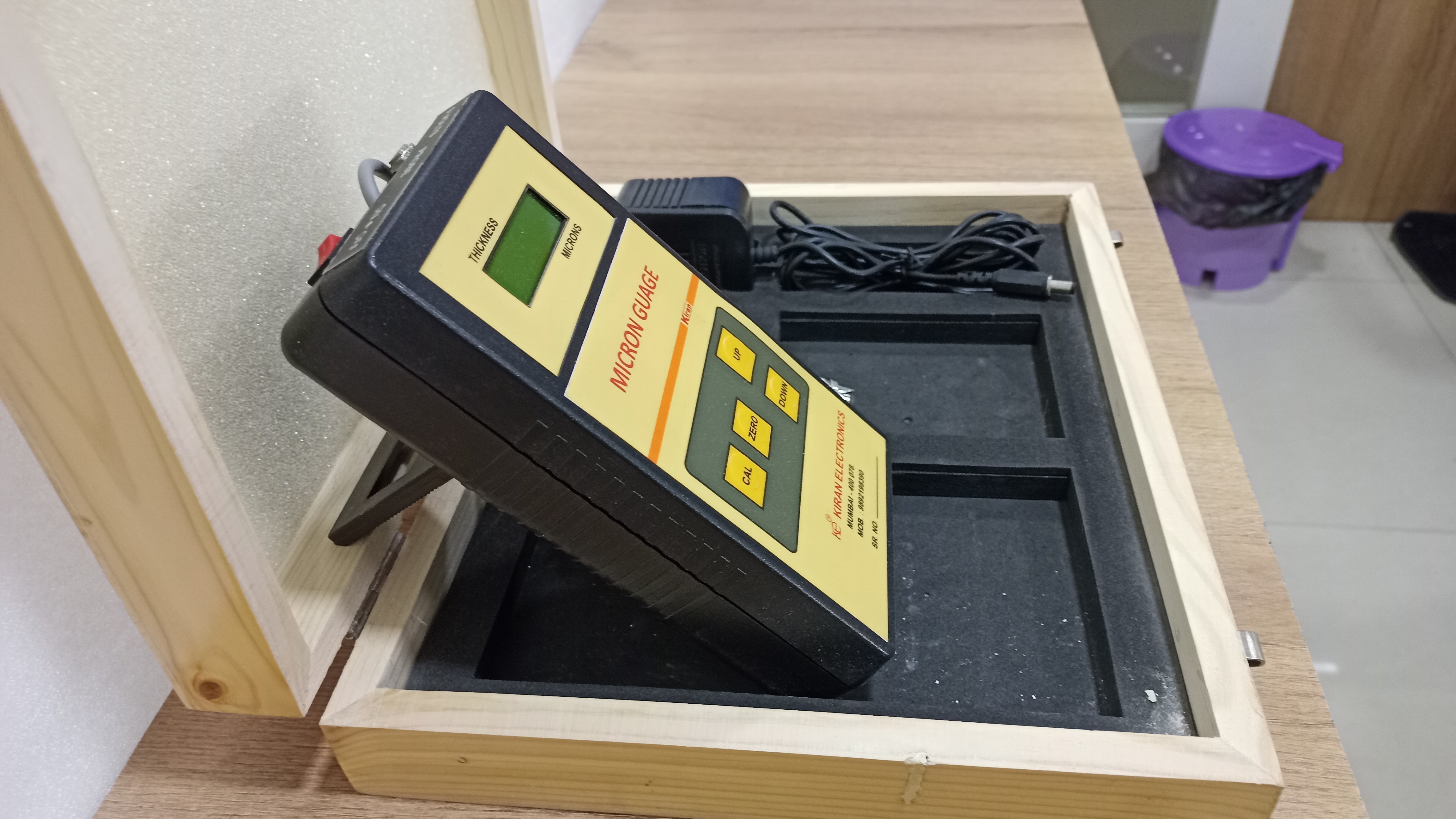 Nf Micron Gauge - Abs Material, 230 Volt, Black Color | High Strength, Easy To Use, Precision Measurement Range: 0-1000 Um, Accuracy: Â±1 Um