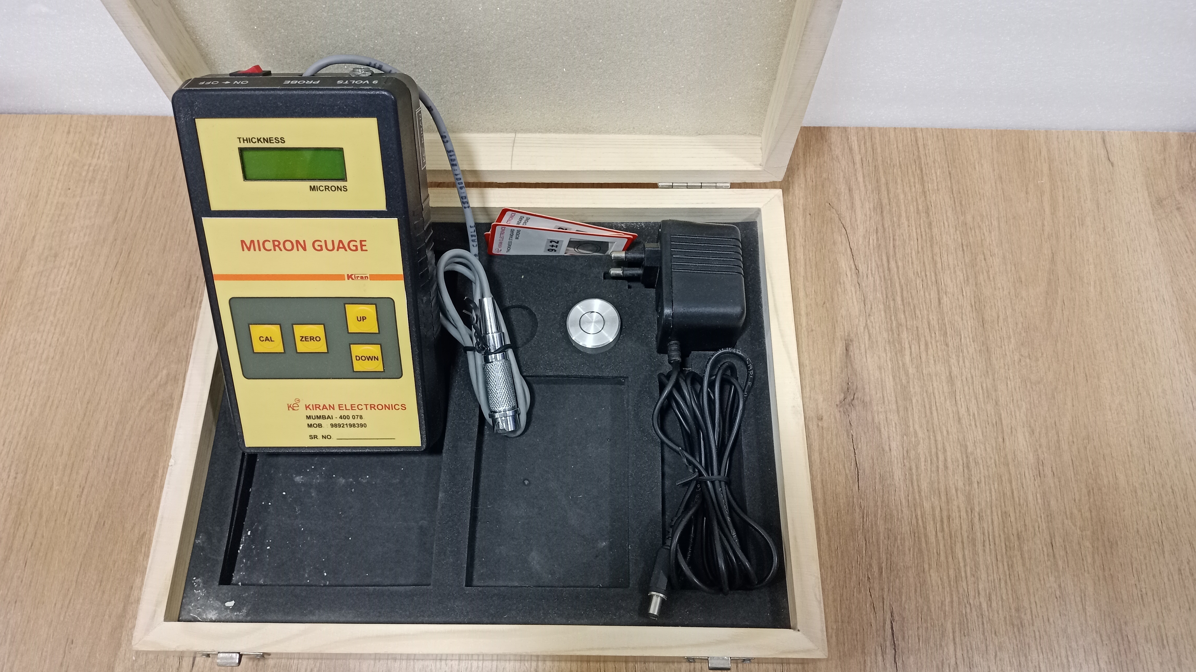 Nf Micron Gauge - Abs Material, 230 Volt, Black Color | High Strength, Easy To Use, Precision Measurement Range: 0-1000 Um, Accuracy: Â±1 Um