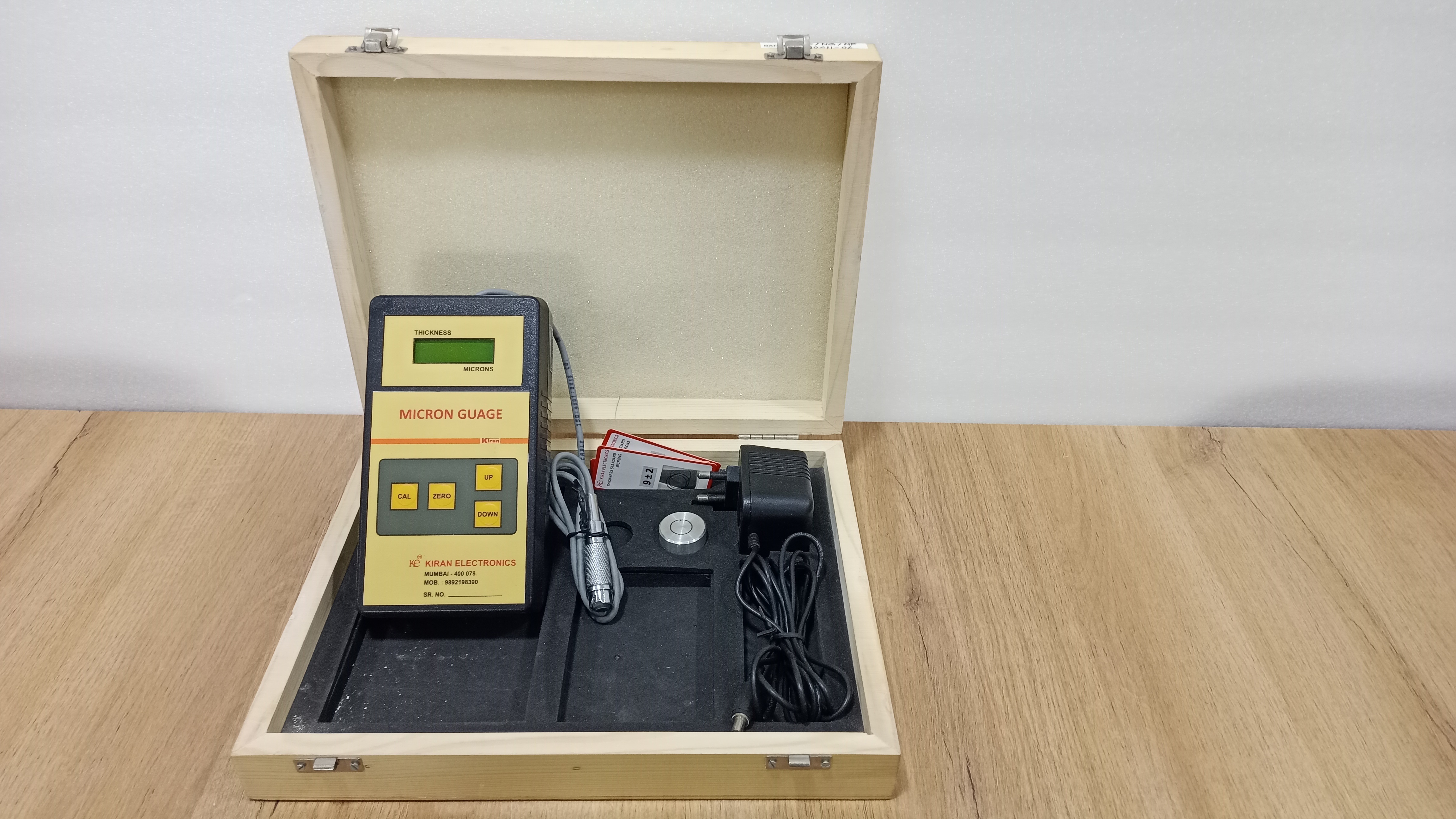 Nf Micron Gauge - Abs Material, 230 Volt, Black Color | High Strength, Easy To Use, Precision Measurement Range: 0-1000 Um, Accuracy: Â±1 Um