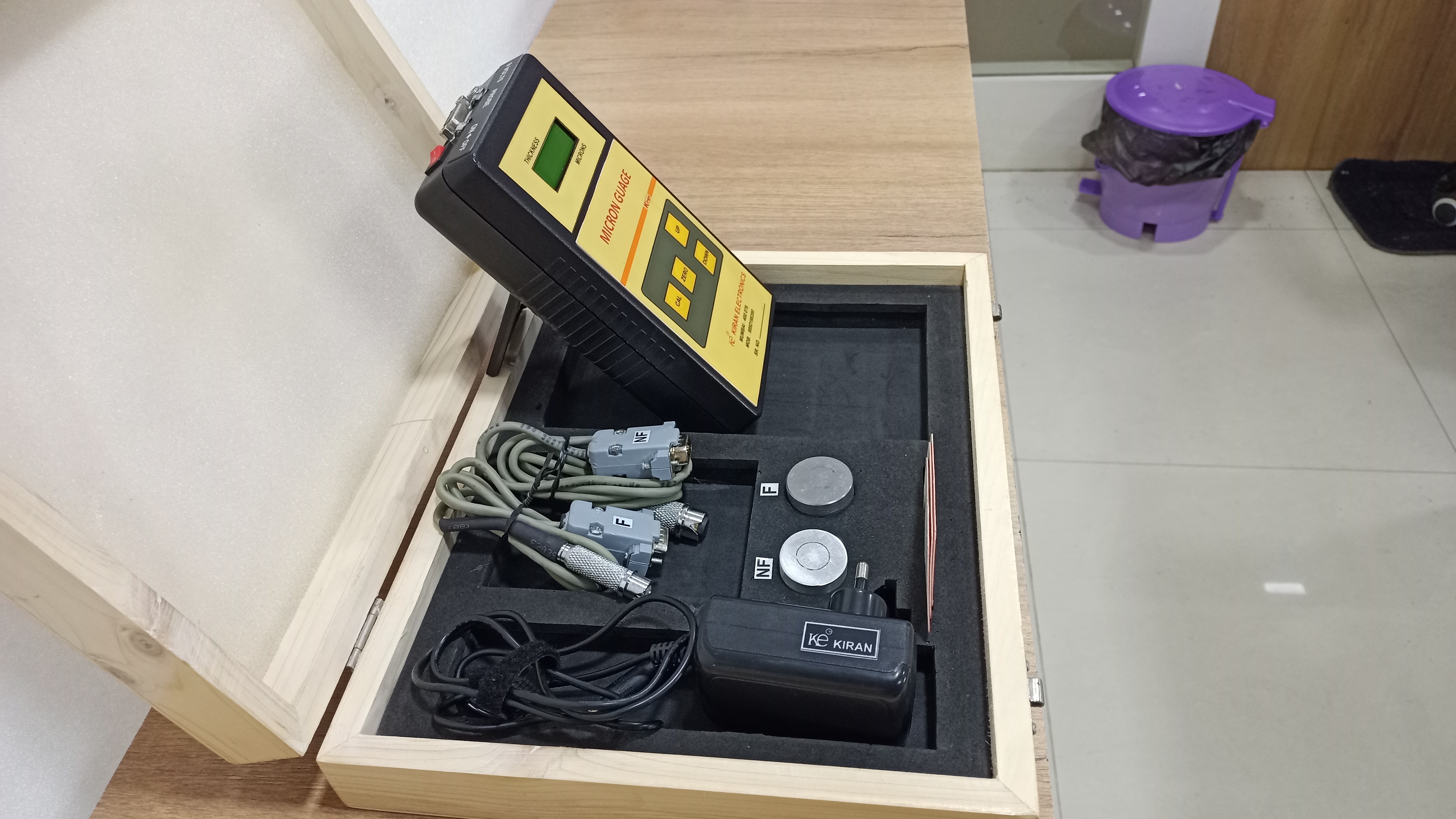 Coating Micron Gauge - Abs Material, Weight 300 Grams | High Precision Testing For Powder Coating, Paint, Teflon, Plating Thickness, Test Speed 3 Sec, Range 0-1000 Um