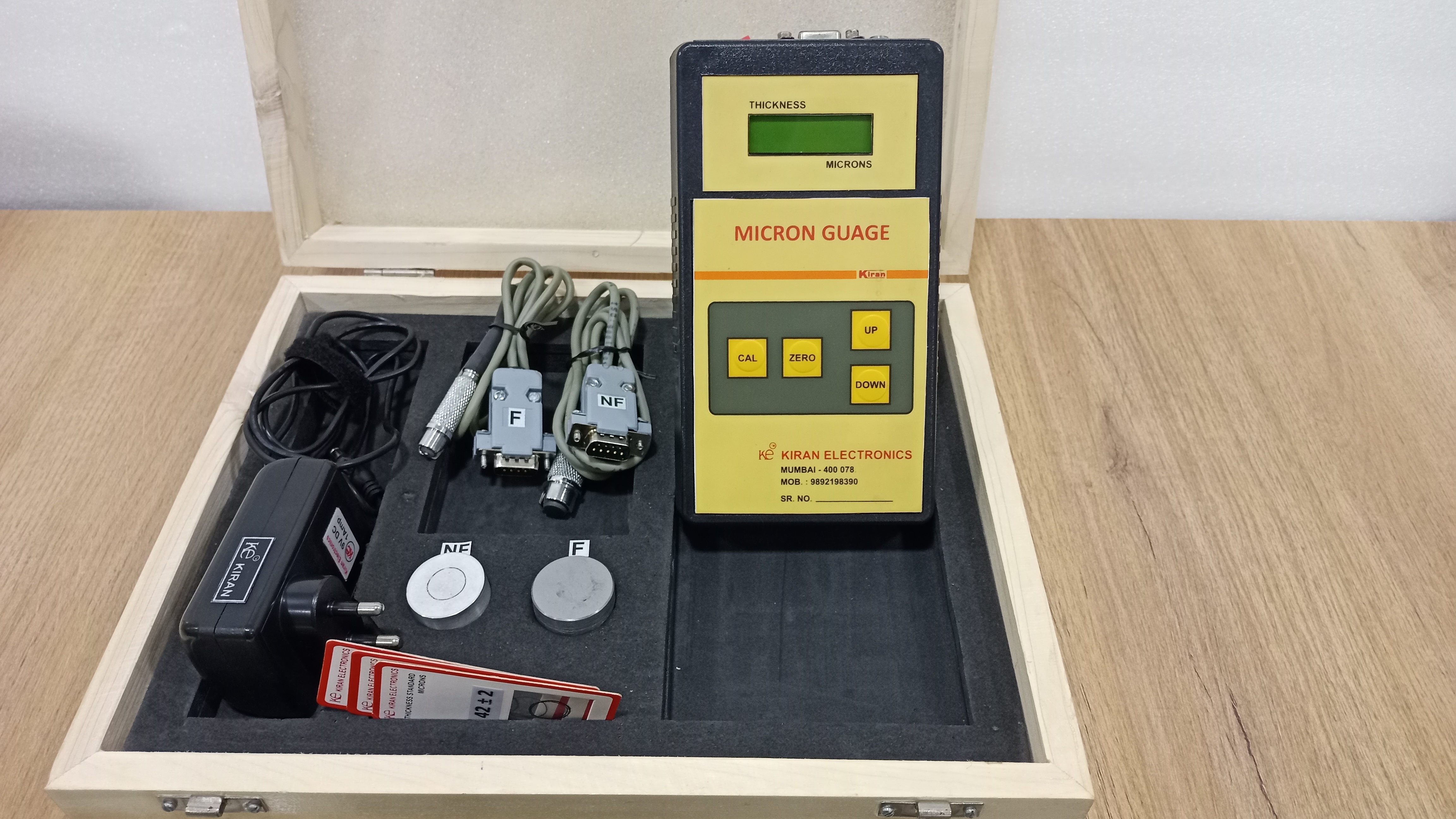 Coating Micron Gauge - Abs Material, Weight 300 Grams | High Precision Testing For Powder Coating, Paint, Teflon, Plating Thickness, Test Speed 3 Sec, Range 0-1000 Um