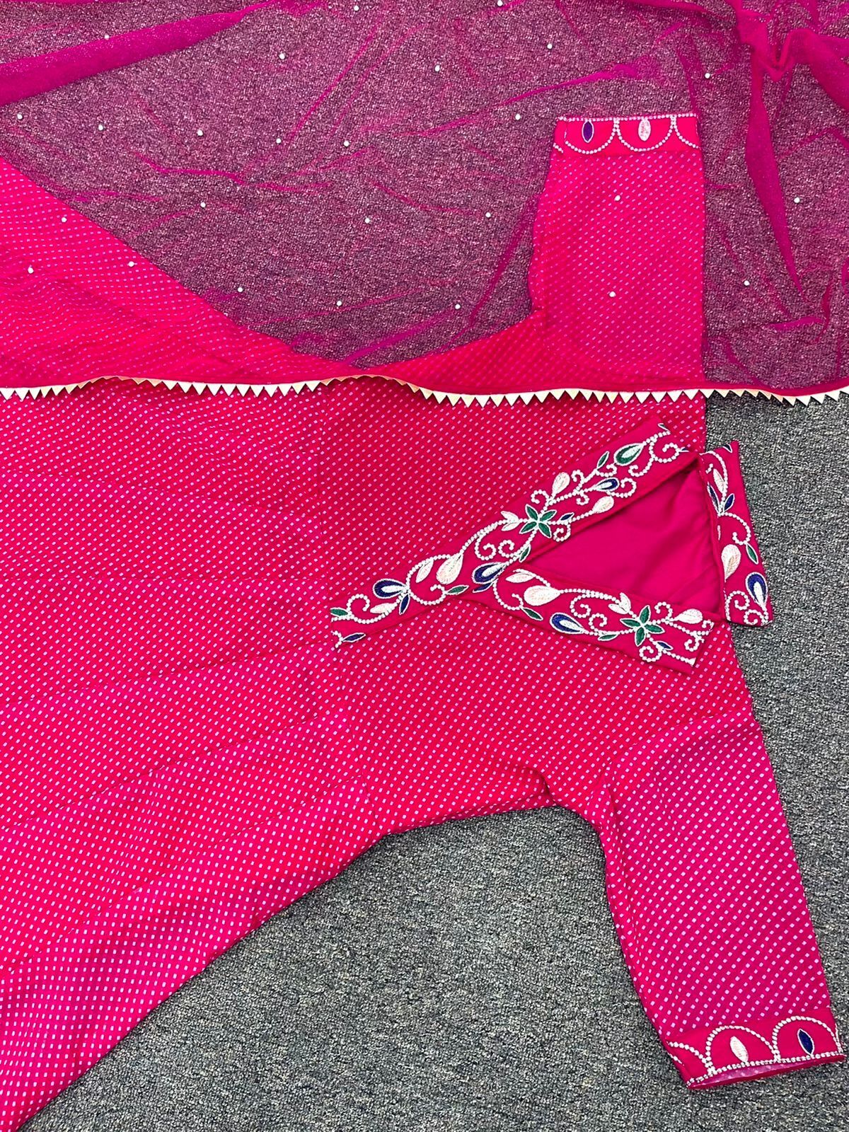 Party Wear Georegtte Gown With Dupatta - Georgette Fabric, Maxi Length, Collared Neckline, Maroon Color, Customizable Size, Half Sleeves | Elegant Design, Comfortable Fit, Stylish Look, Versatile Attire, Durable Material