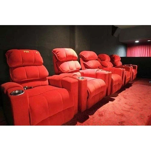 रेड थिएटर रिक्लाइनर चेयर