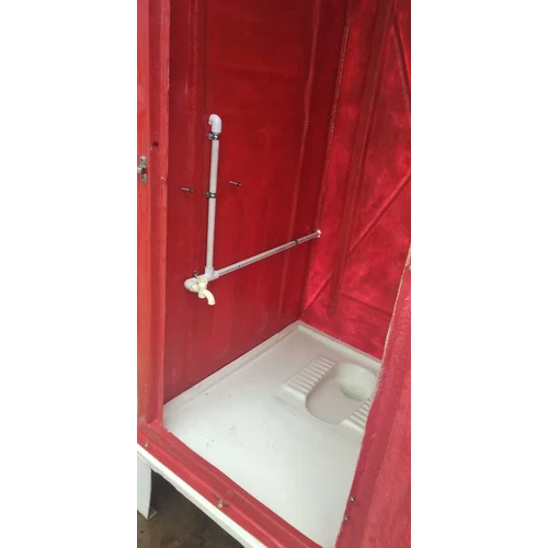 Red Frp Labour Portable Toilet