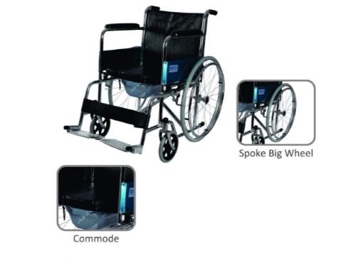 Comfort Lite Wheelchair With Commode 9979 Dimension(l*w*h): 103l X 66w X 85h