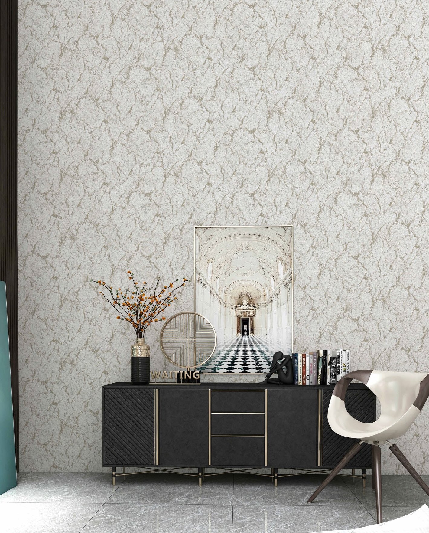 Royal Design Wallpaper - Vinyl, 57 Sq Ft | Modern Style, Digital Printed, Fireproof, Moisture-proof For Residential And Commercial Use