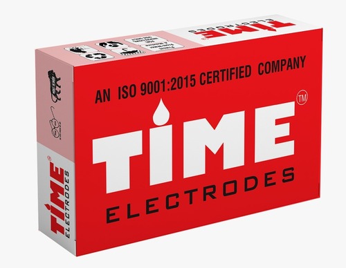 TIME 7018 Welding Electrode - Mild Steel, 500 Millimeter Length, Silver Color | AC Opening Pattern, Industrial Usage, Available in 3.15, 4, 5 mm Sizes