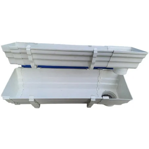 Upvc Square Rainwater Gutter System - High Quality White Pvc Material | Durable, Low Maintenance, Modern Design