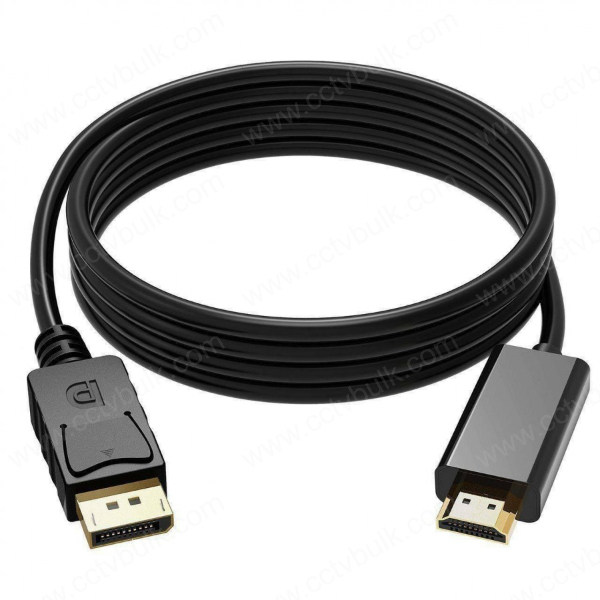 Black Dp To Hdmi Cable