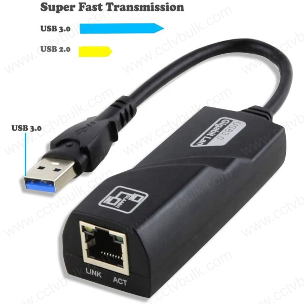 Black Usb 3.0 To Lan