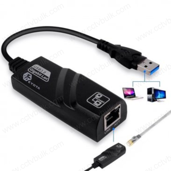 Black Usb 3.0 To Lan