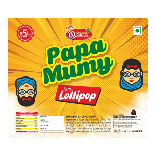 Papa Mumy Lollipop - Shape: Piece