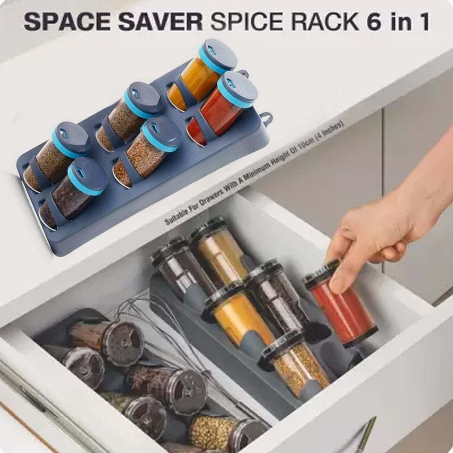 Space Saver Spice Rack Piece Spice Set (plastic) (2574) at