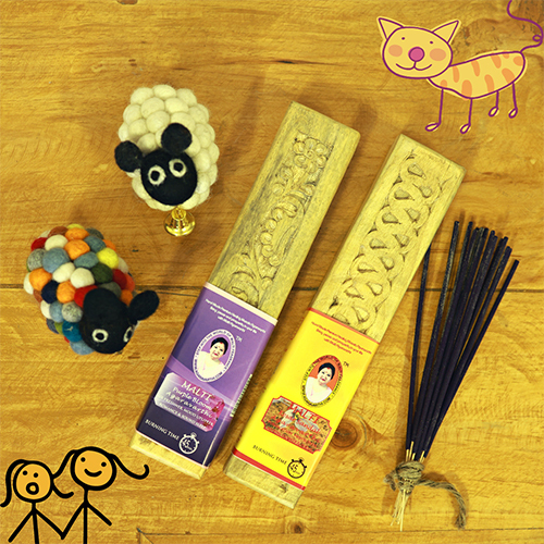 Combo Pack Of 2 Premium Incense Sticks - Bamboo Sticks | Eco-friendly Indian Aromatic & Religious Use Authentic Indian Incense