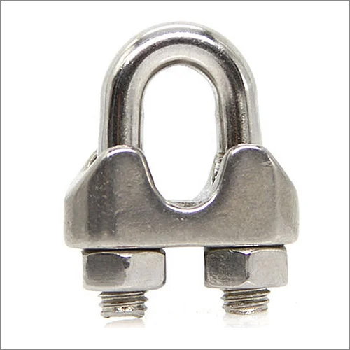 Forged Bulldog Grip Clamp - Stainless Steel, Customized Size, Silver Color | D Shape, Robust Grip for Irregular Objects in Industrial Applications