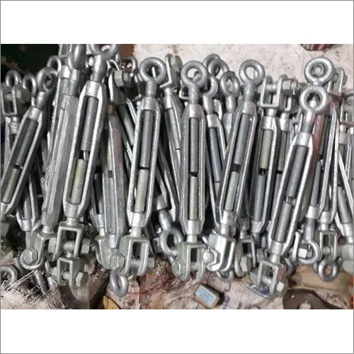 Drop Forged Turnbuckle - Mild Steel, 0.5-50 Tons | Galvanized, Silver Finish, Forged Technology for Enhanced Strength and Resilience