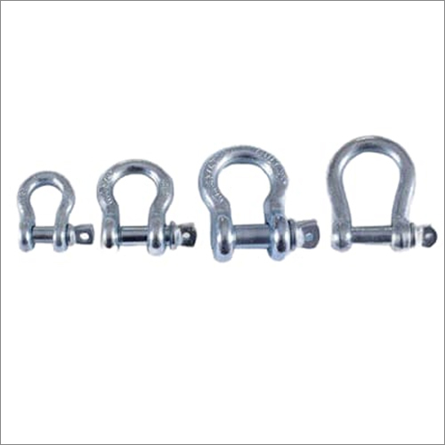Bow Shackle - High-Strength Steel, Customized Size, Silver Color | Durable and Strong for Industrial Use