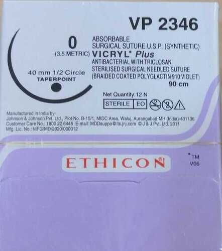 Ethicon Vicryl Plus Suture Vp2346 - Color: Violet