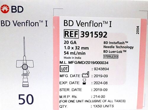 Bd Venflon Dimension(l*w*h): 5 Centimeter (Cm)