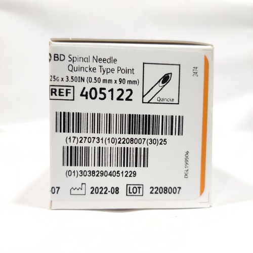 Stainless Steel Bd Spinal Needle 25g (2)