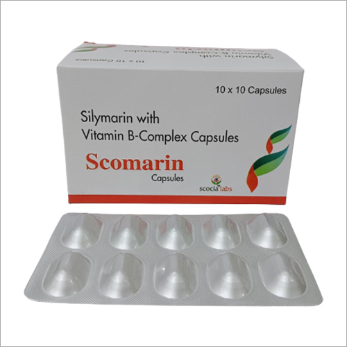 Silymarin With Vitamin B Complex Capsules - 10x10 Dosage, Immune-Boosting Formula for Adult Health and Disease Resistance
