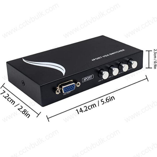 Black Vga Switch 4 Port