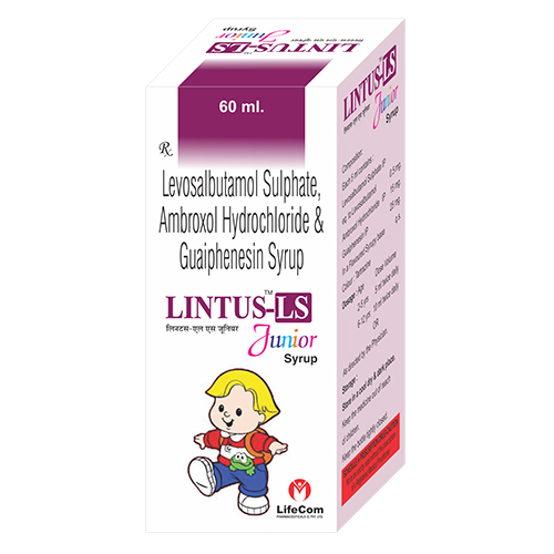 60ml Levosalbutamol Sulphate Ambroxol Hydrochloride And Guaiphensin Syrup General Medicines