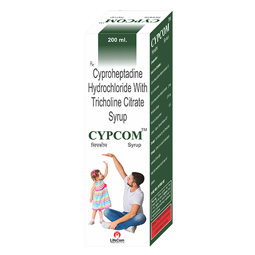 200ml Cyproheptadine Hydrochloride With Tricholine Citrate Syrup General Medicines