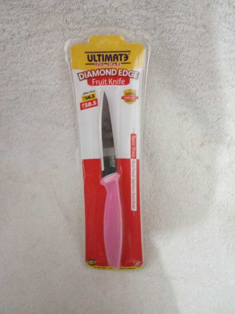 Knives Set - Stainless Steel, Multicolor Plastic Handle | Kitchen Essential For Versatile Cutting And Preparation