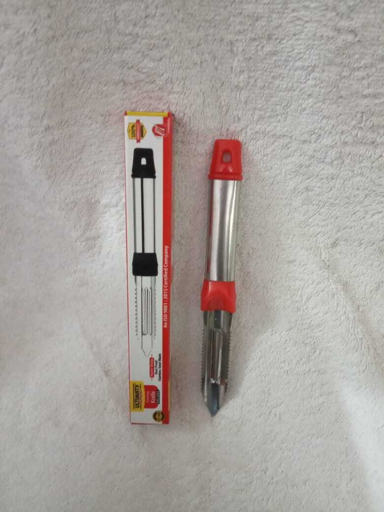Knives Set - Stainless Steel, Multicolor Plastic Handle | Kitchen Essential For Versatile Cutting And Preparation