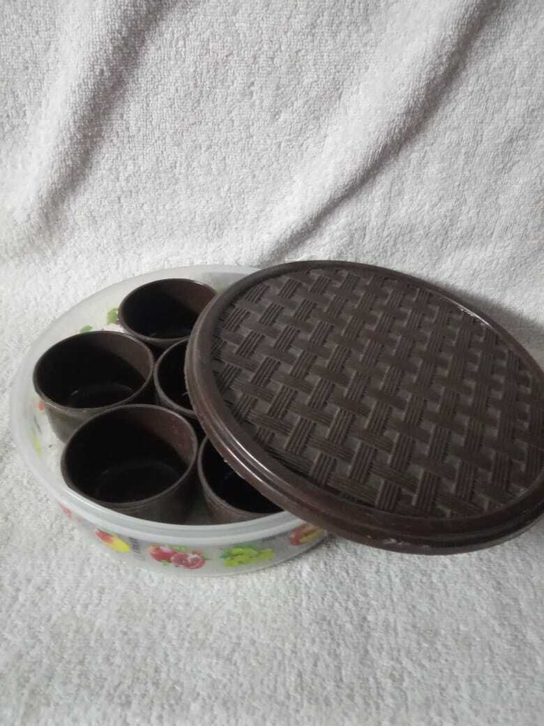 Masala Plastic Box - Color: Multicolor