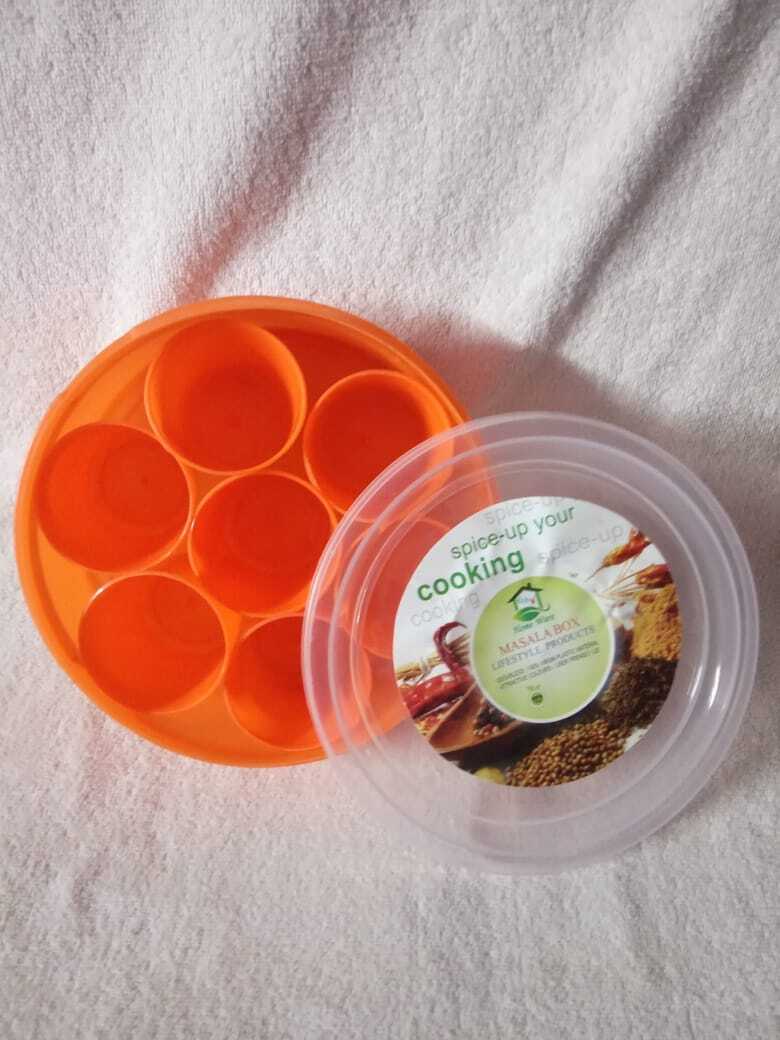 Masala Plastic Box - Color: Multicolor
